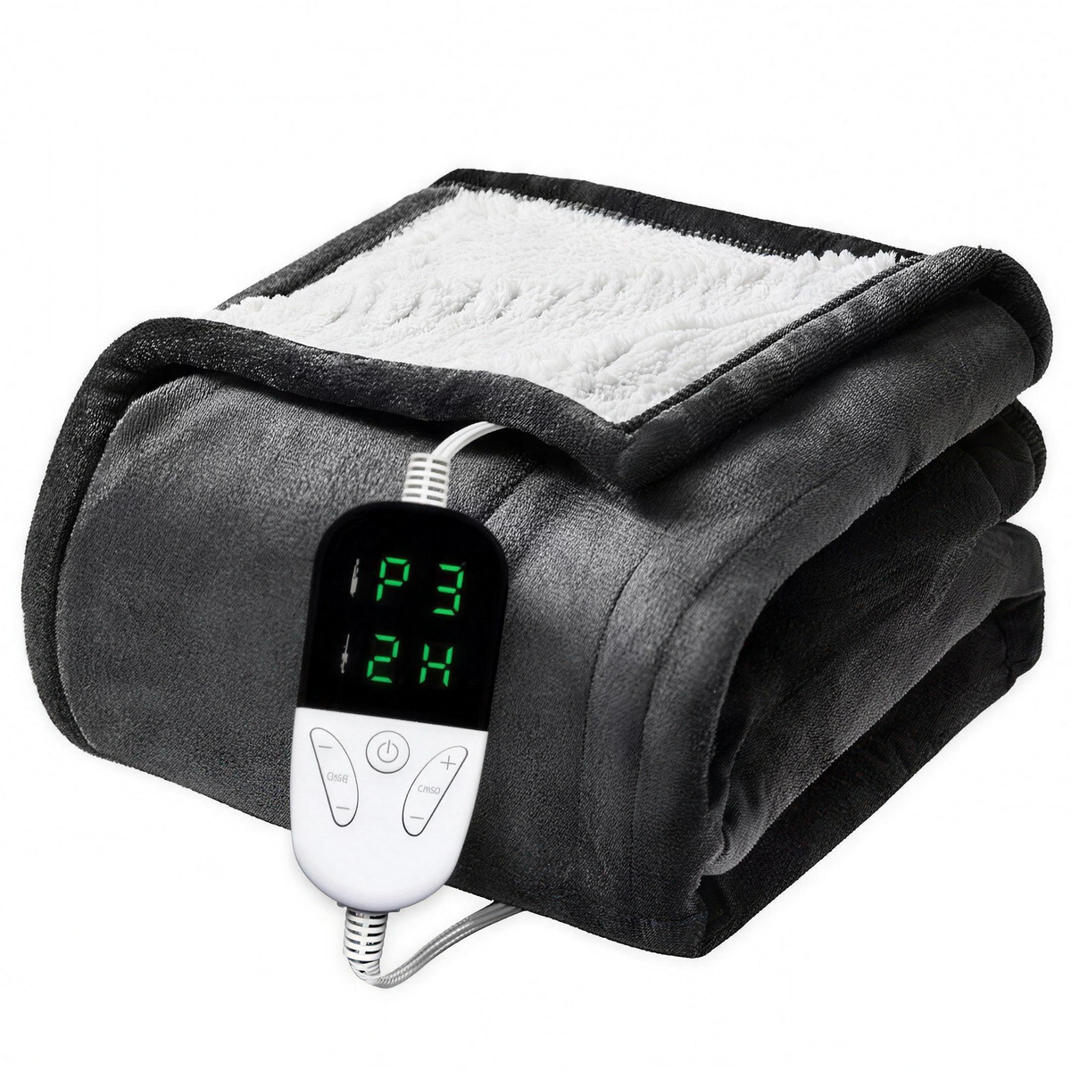 Soft Heated Throw Blanket with 6 Heat Levels & 4-Hour Auto-Off, Over-Heat Protection Electric Blanket for Sofa & Bed — product view 1