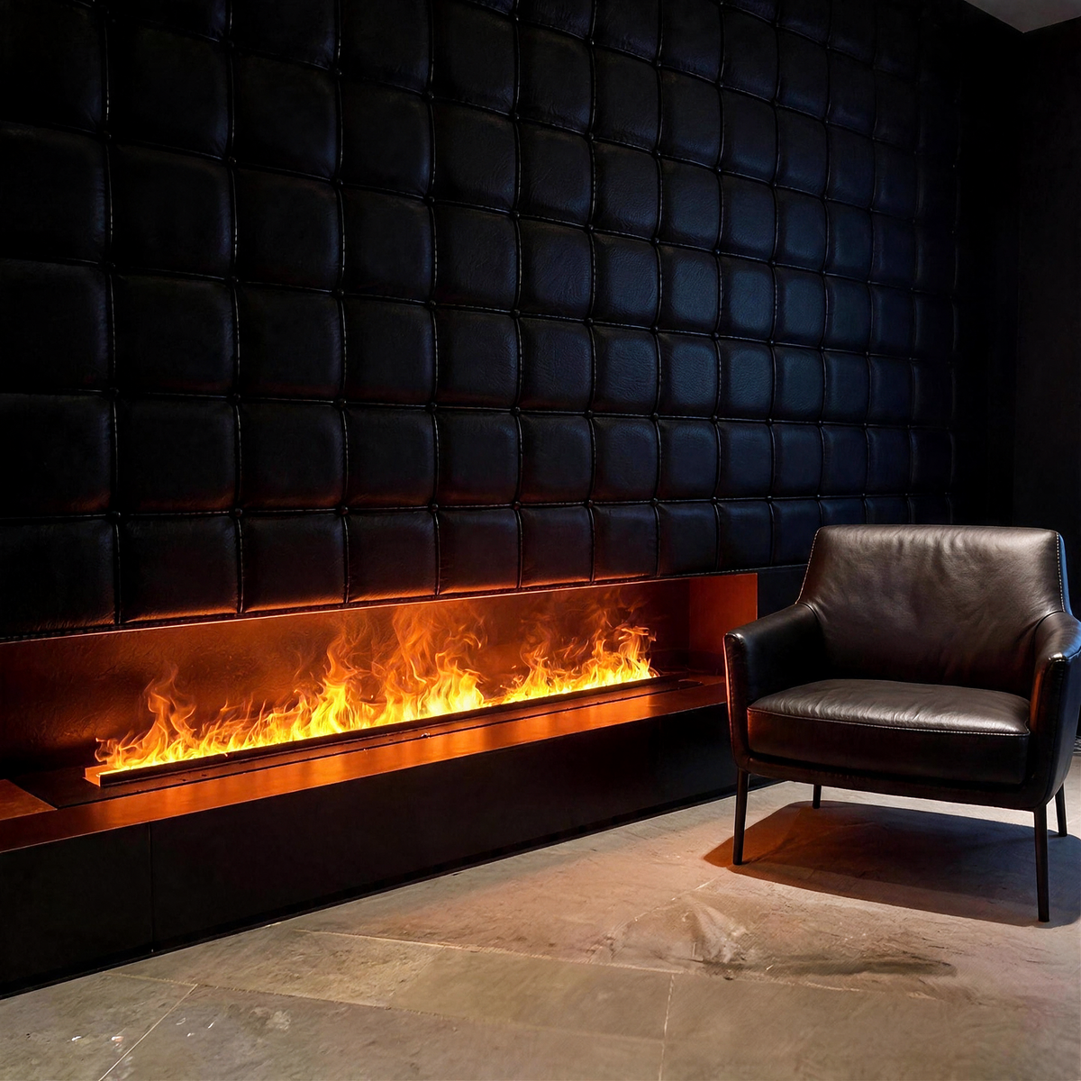 Flameless Water Vapor Electric Fireplace with WiFi Control, Chimney-Free Mist Flame Insert for Living Room & Bedroom — product view 1