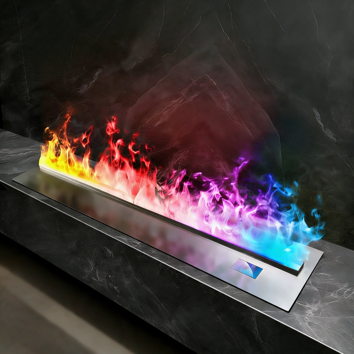 Electric Fireplace Insert for Living Rooms, Recessed 3D Water Vapor Mist Flames with RGB Gradient Color and Smart App Control, Indoor 120V — product view 1