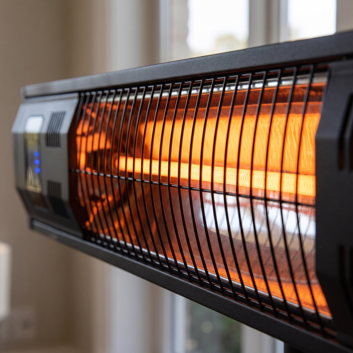 Wall Mounted Quartz Infrared Patio Heater with Remote Control, IP65 Outdoor Electric Radiant Heater — product view 6