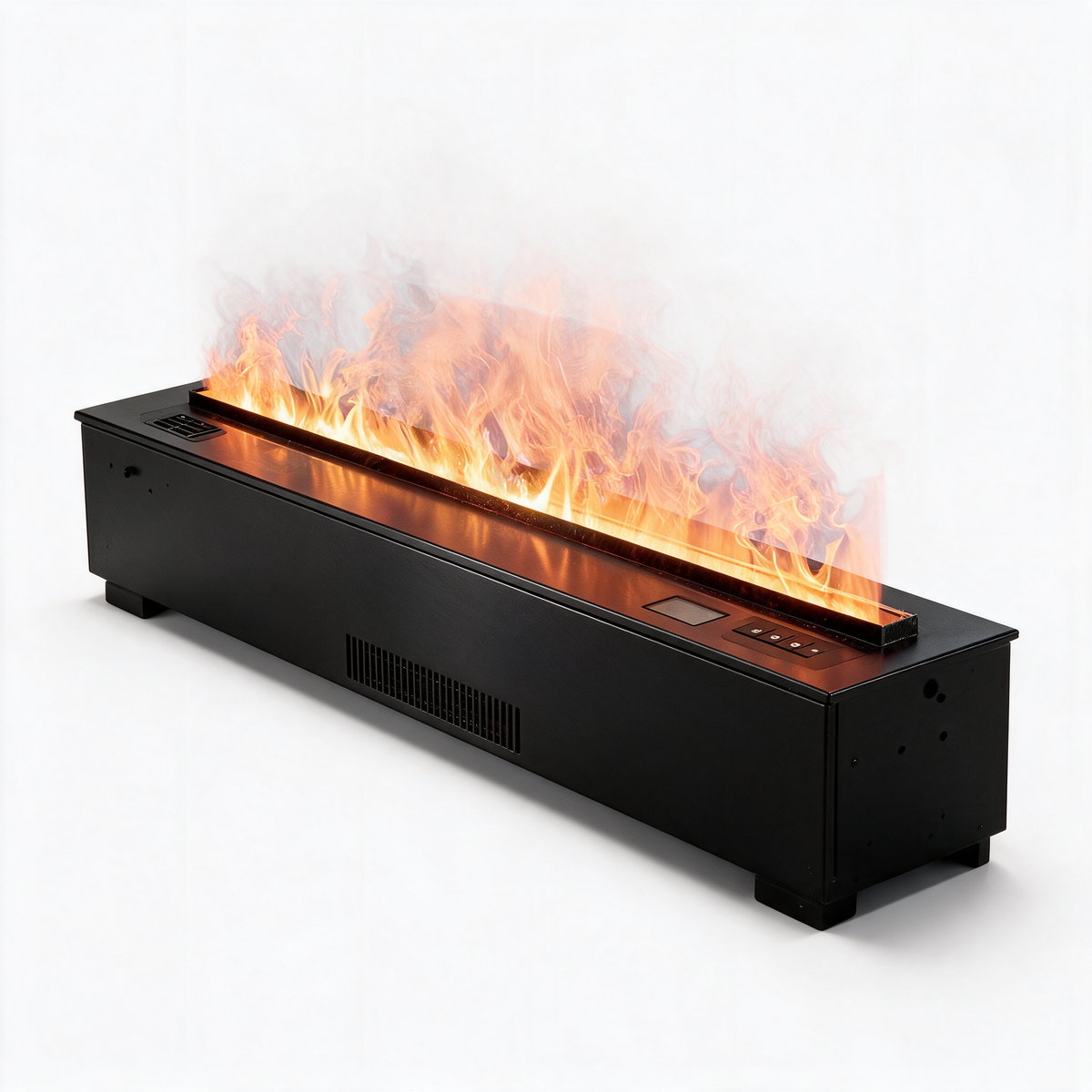 80cm Large Water Vapor Electric Fireplace, Fireplace Console Built-in Steam Fireplace with Crackling Sound & Colorful — product view 1