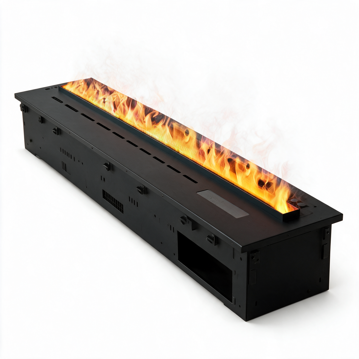 3D Atomized Water Vapor Electric Fireplace Stove with Touchable Colorful LED Flame Effect, Flameless & Safe — product view 1