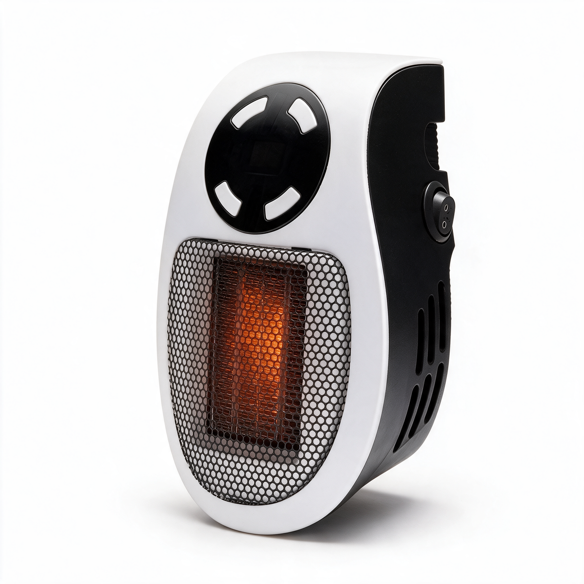 500W Portable Electric Space Heater, Plug-In Mini Wall Radiator with Remote Control for Room & Hand Warming — product view 1