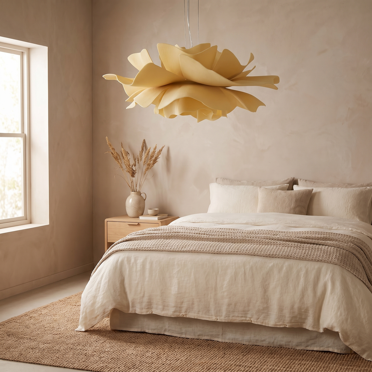 Handcrafted Lotus Flower Pendant Light, Nordic — product view 4