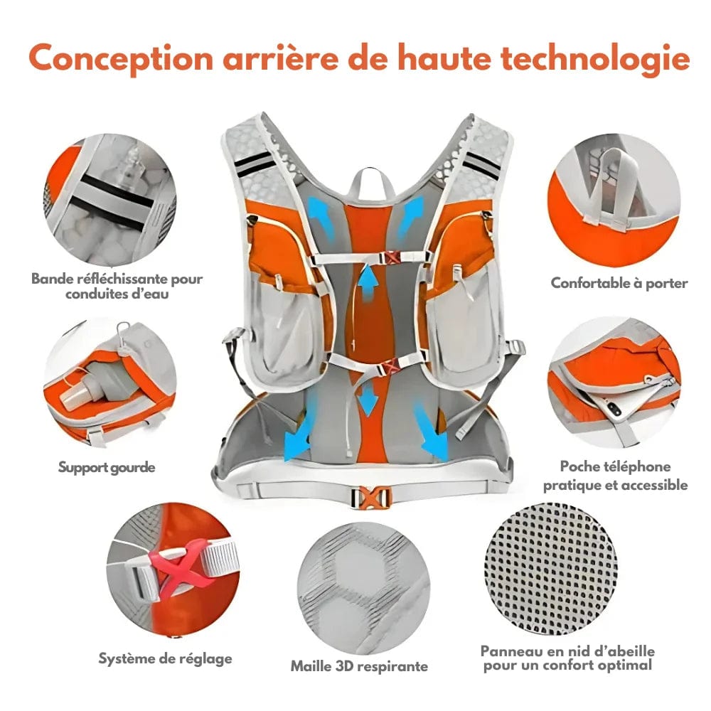 LoungeYard | Hydroflow Pack – Hydration Backpack with 2L System & Lightweight Design — product view 4
