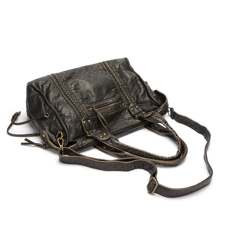 LoungeYard | Luxury Black Leather Handbag — product view 2