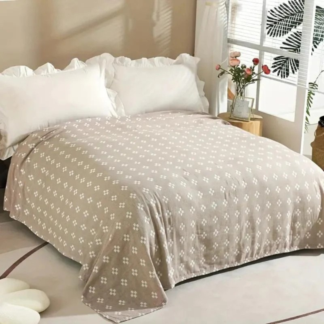 LoungeYard | Cotton Geometric Blanket Throw — product view 7