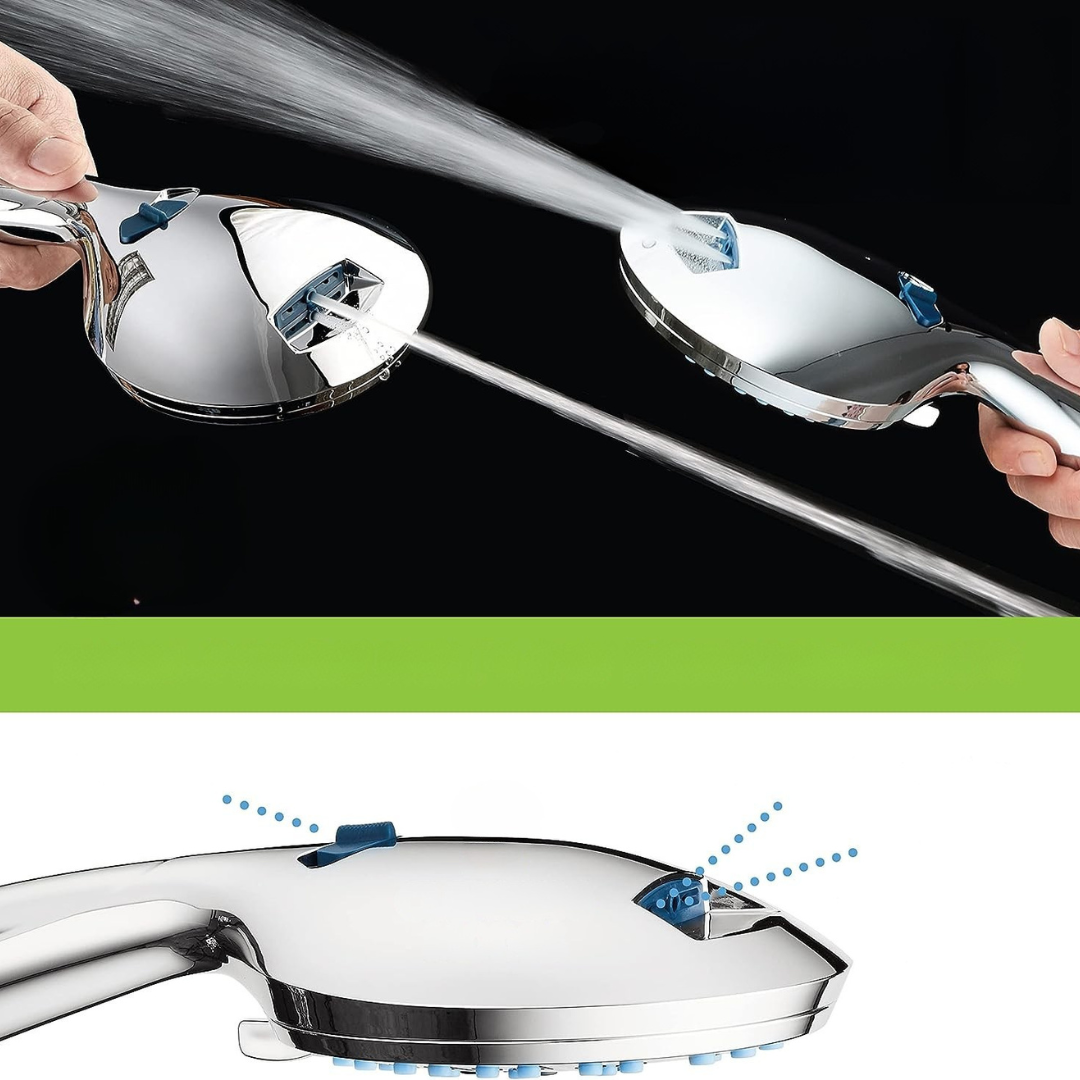 LoungeYard | Shower Head Adjustable High Pressure Chrome Set — product view 3