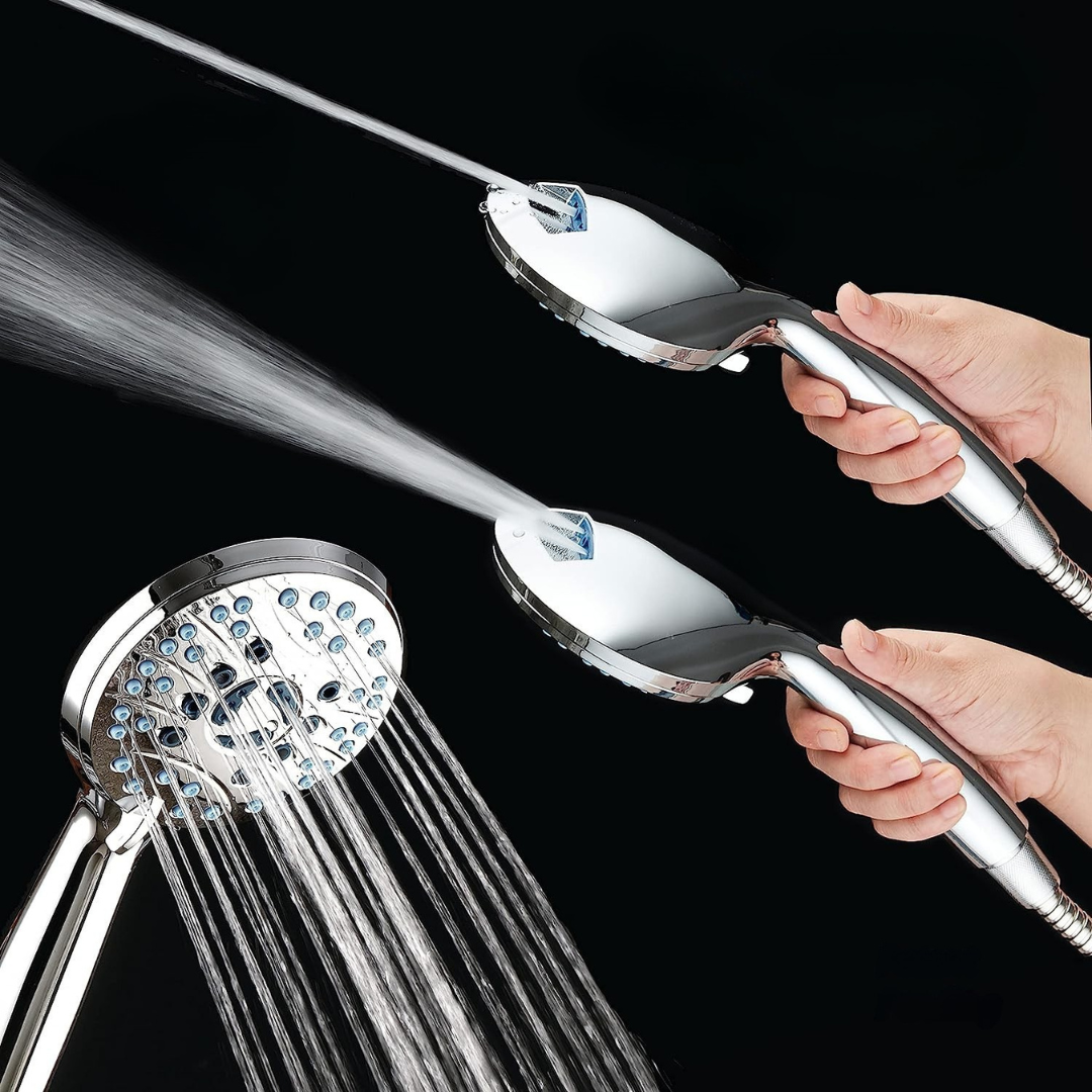 LoungeYard | Shower Head Adjustable High Pressure Chrome Set — product view 5