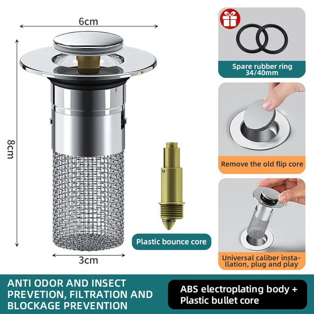 LoungeYard | Universal Popup Sink Drain — product view 1