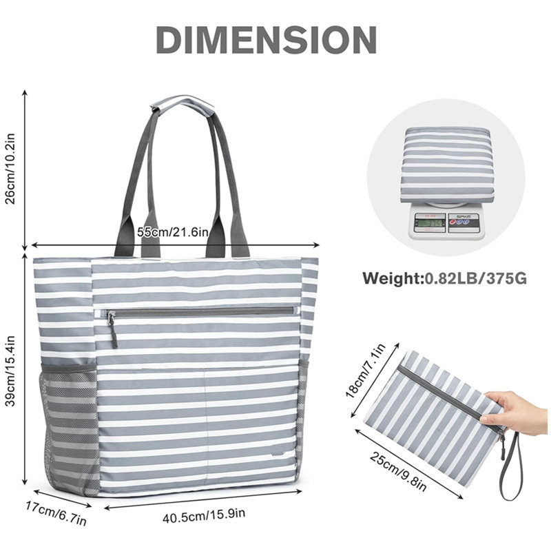 LoungeYard | Beach Bag Waterproof Large Foldable Tote — product view 2
