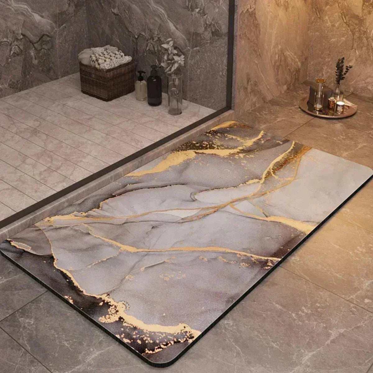 LoungeYard | AquaLuxe – Quick-Dry Bathroom Mat — product view 1