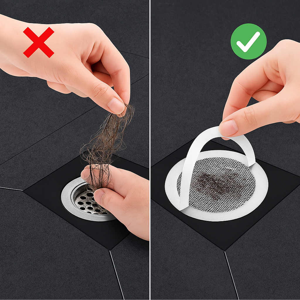 LoungeYard | Disposable Hair Catcher Shower Filter — product view 3