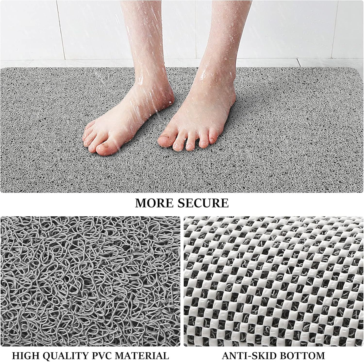 LoungeYard | Shower Mat Non Slip Anti Mold Quick Drying — product view 5