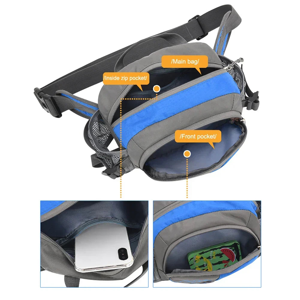 LoungeYard | Sport Waist Bag with Bottle Holder - Vega — product view 3