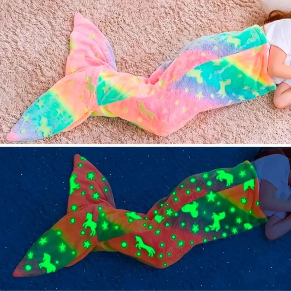 LoungeYard | Magical Light Effect – Mermaid Sleeping Bag — product view 6