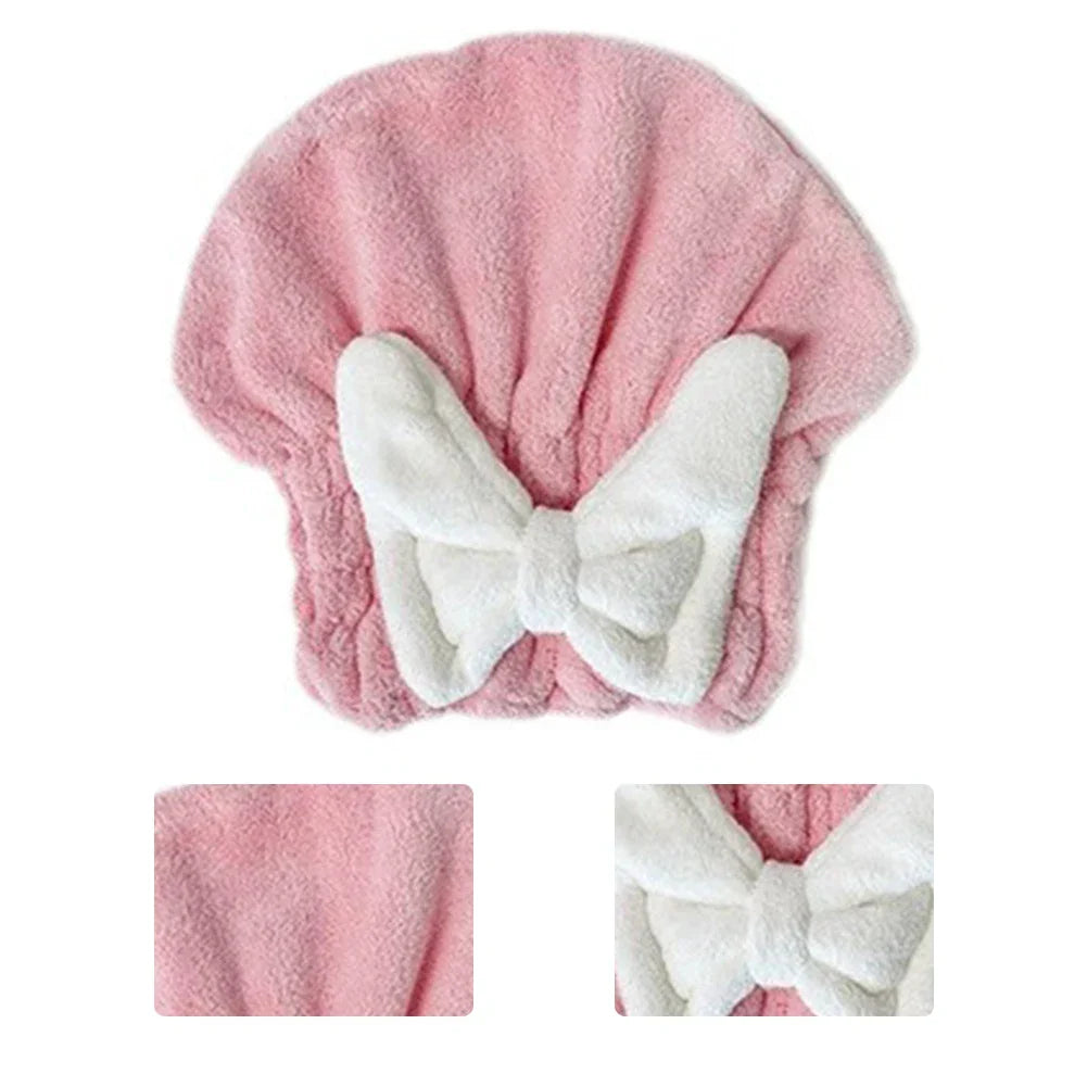 LoungeYard | QuickDry Microfiber Hair Towel Cap — product view 3