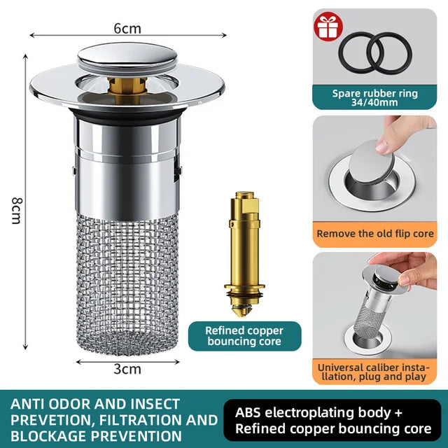 LoungeYard | Universal Popup Sink Drain — product view 6