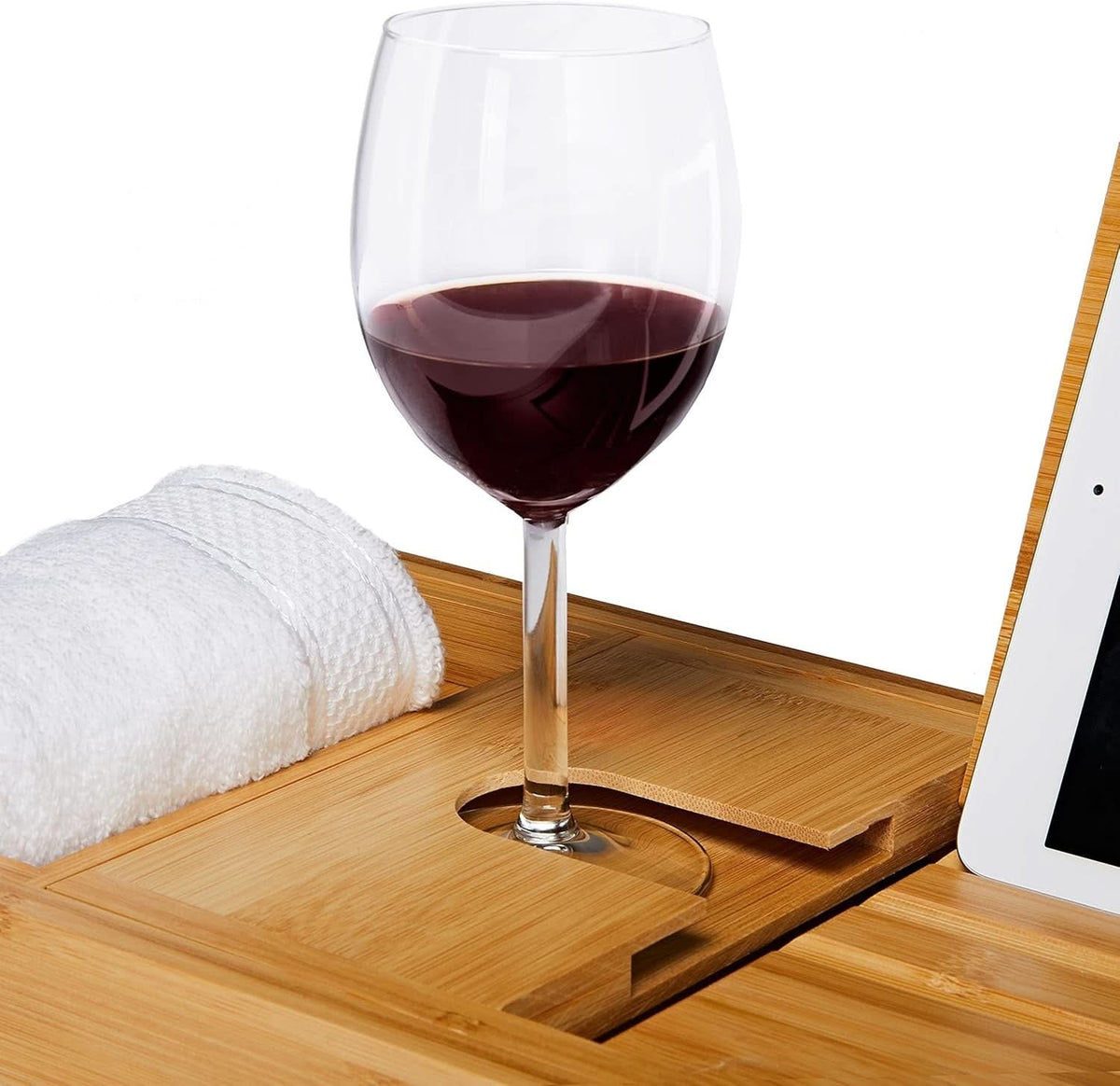 LoungeYard | BambooBliss – extendable bath caddy — product view 6