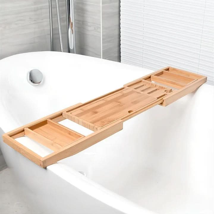 LoungeYard | BambooBliss – extendable bath caddy — product view 2