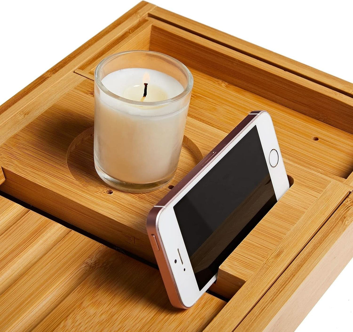LoungeYard | BambooBliss – extendable bath caddy — product view 5