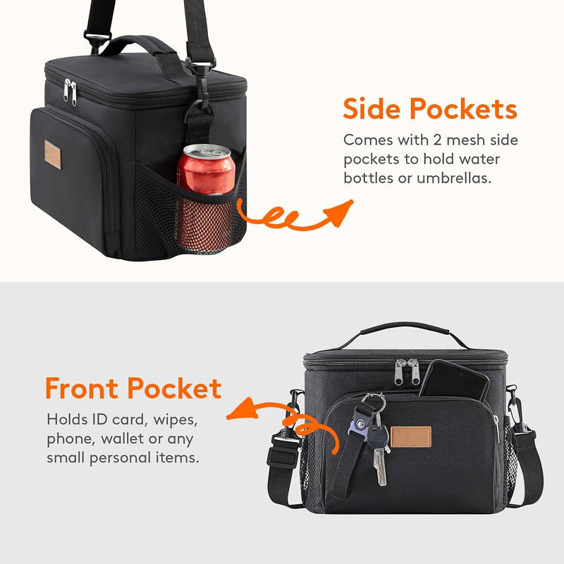 Insulated lunch bag with cooling function, 15 liters | LoungeYard — product view 2