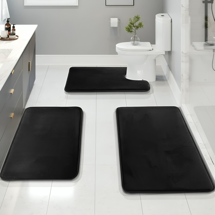 LoungeYard | Bathroom Mat Set Memory Foam Non Slip — product view 5