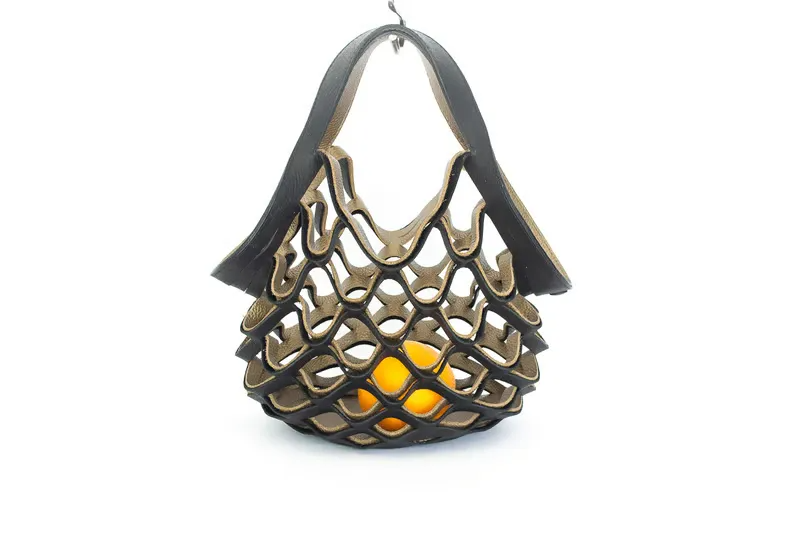 LoungeYard | Handmade Leather Foldable Tote Bag – Transformable, Lightweight Bag — product view 3