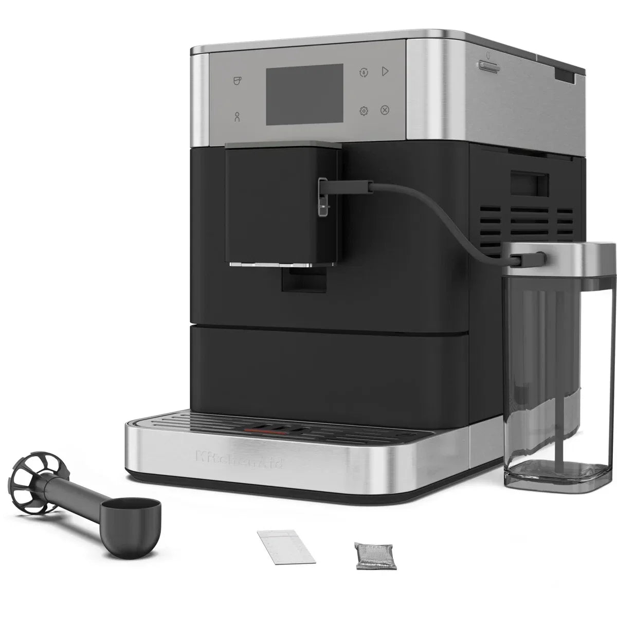 Fully Automatic Espresso Machine with Milk Attachment and Built-In Grinder — product view 7