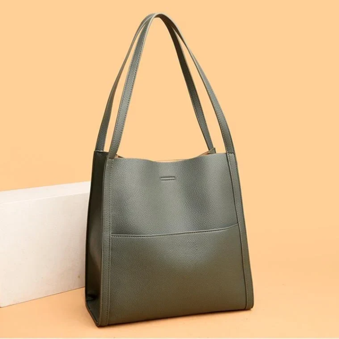 LoungeYard | Large Leather Handbag with Royal Capacity - DailyLux — product view 2
