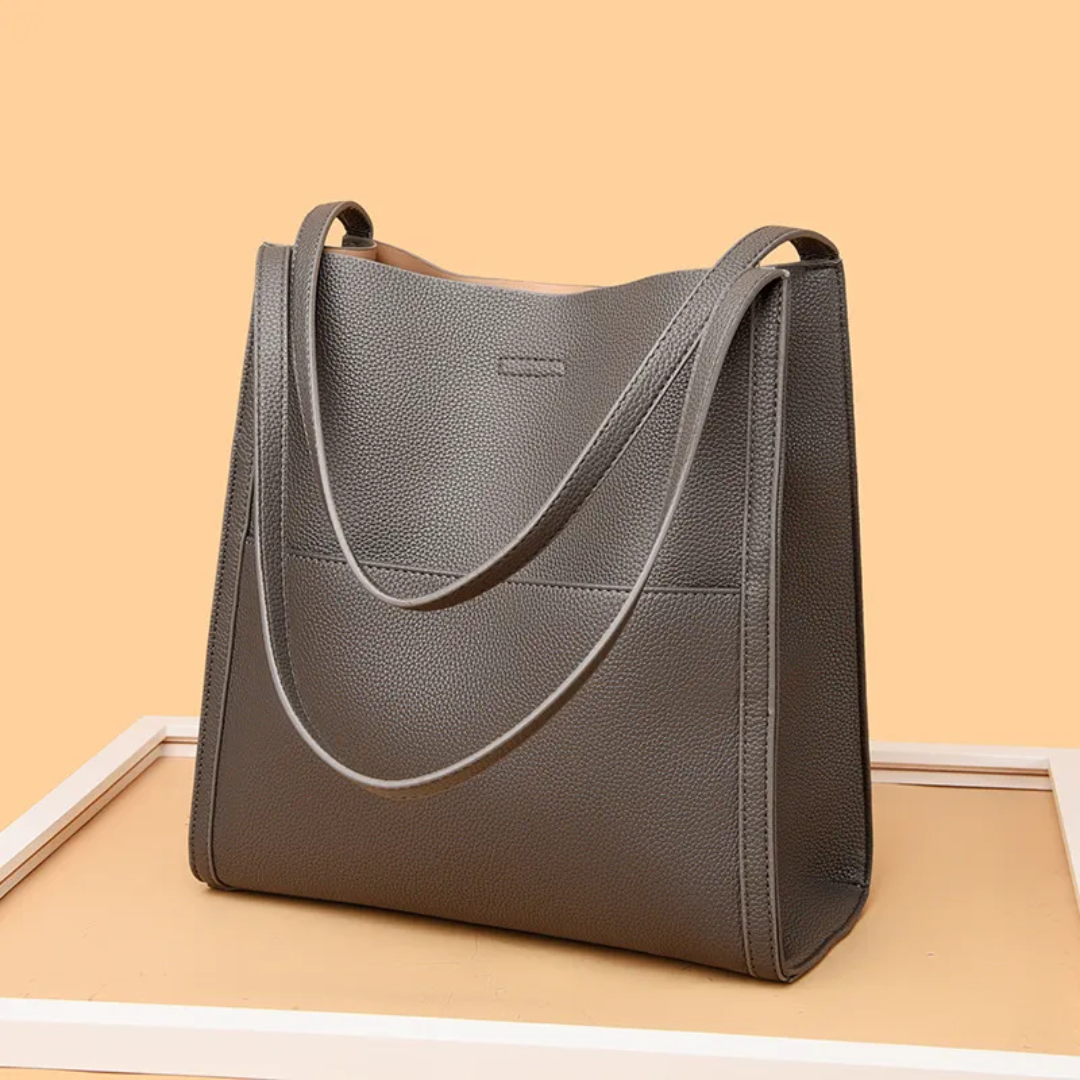 LoungeYard | Large Leather Handbag with Royal Capacity - DailyLux — product view 7