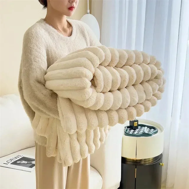 LoungeYard | LuxuraWrap Soft Plush Maxi Blanket — product view 1