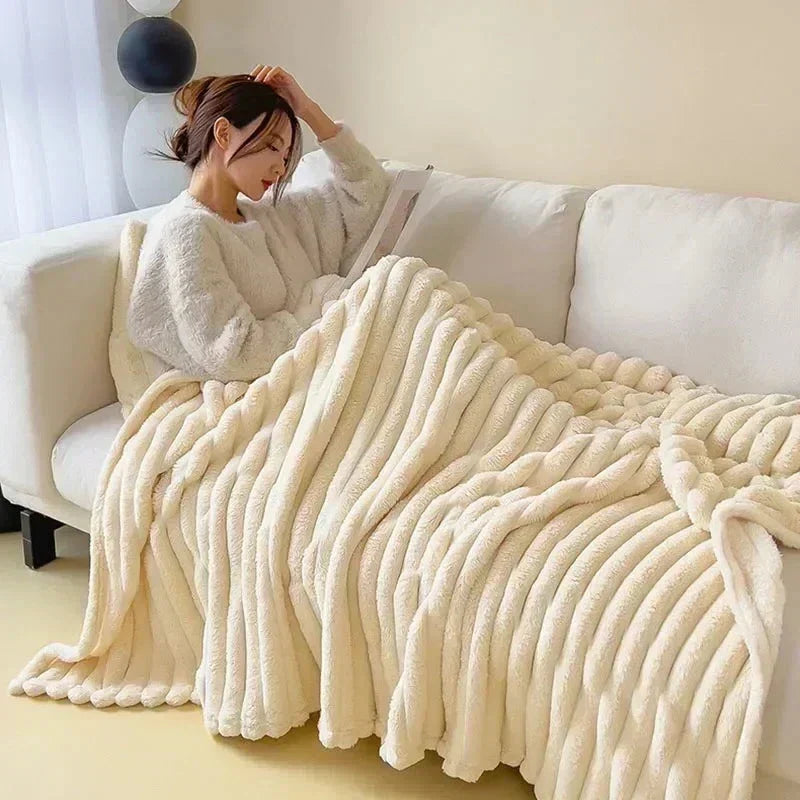 LoungeYard | LuxuraWrap Soft Plush Maxi Blanket — product view 6