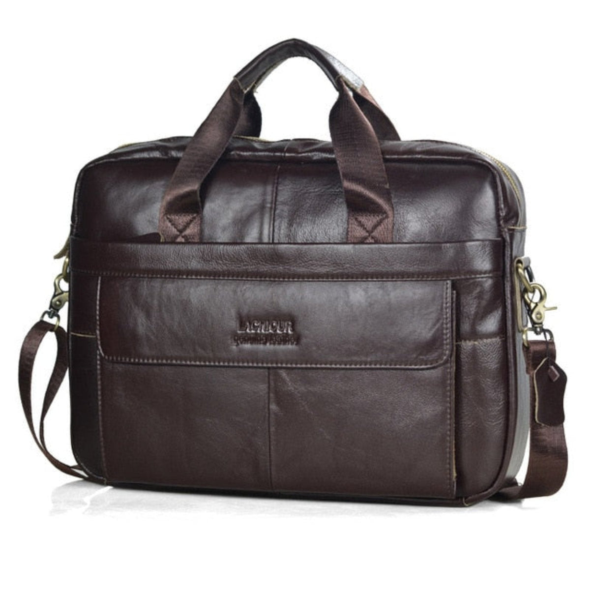 LoungeYard | Luxury Stylish Leather Laptop Bag - Victor — product view 4