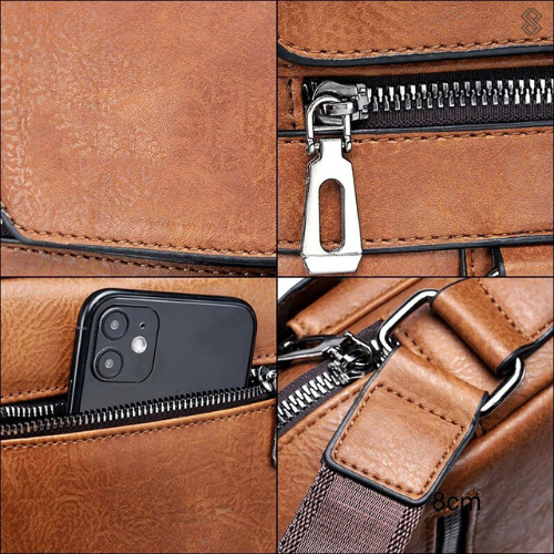 LoungeYard | LeatherLux Elegant Leather Shoulder Bag | High-Quality Design | Practical & Stylish for Everyday & Office — product view 6