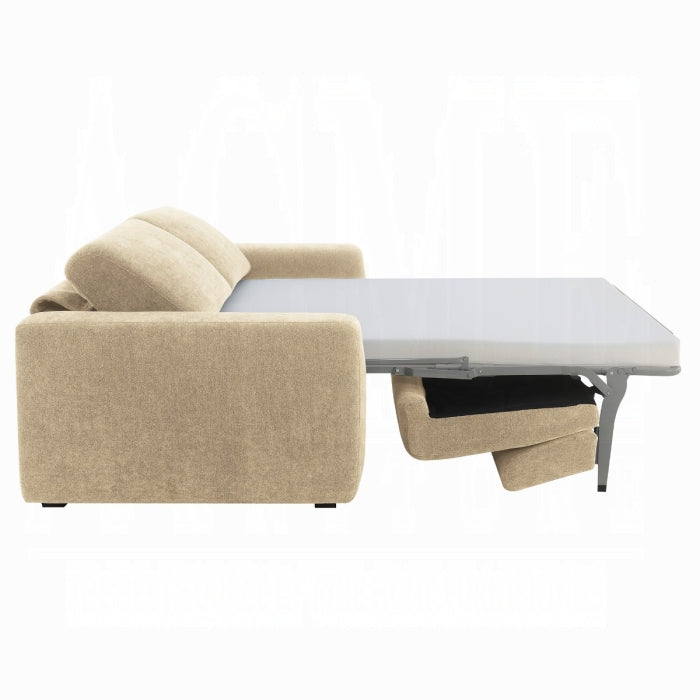 Chesney Beige Chenille Fabric Sleeper Sofa Bed – LV07064 — product view 1