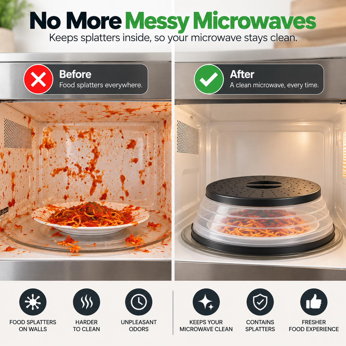 LoungeYard | Magnetic Microwave Splatter Cover — product view 5