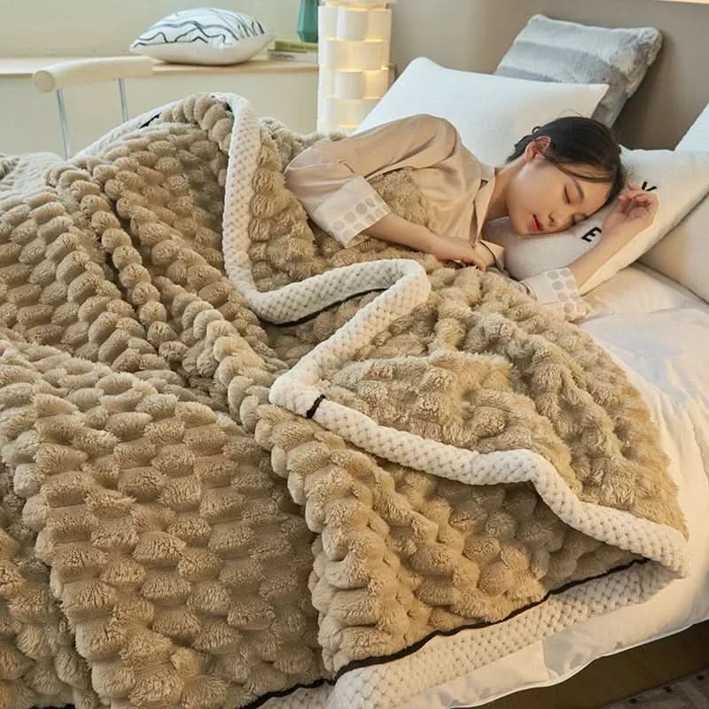 LoungeYard | Double-Sided Coral Velvet Blanket Soft Warm Throw for Winter — product view 1