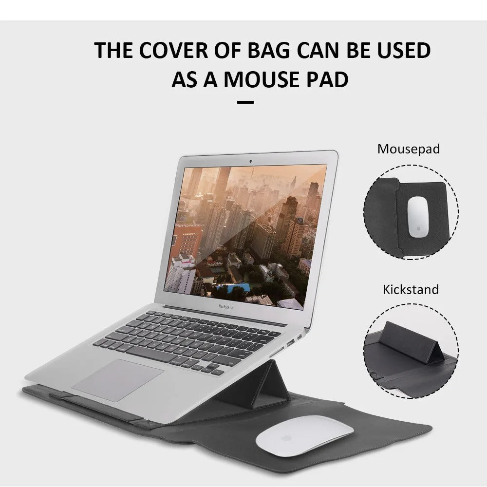 LoungeYard | 4-in-1 Laptop Sleeve - Slim Protective Case with Stand Function — product view 4