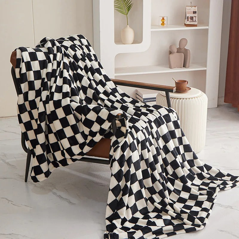 Tessellé Throw – Luxe Coral Velvet Blanket LoungeYard — product view 2
