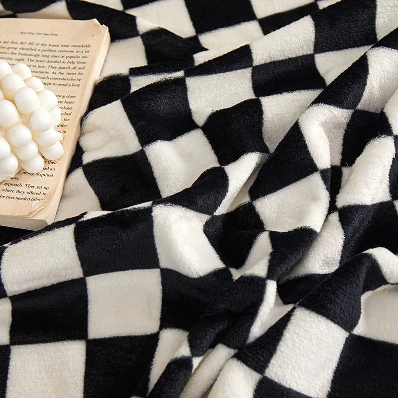 Tessellé Throw – Luxe Coral Velvet Blanket LoungeYard — product view 3