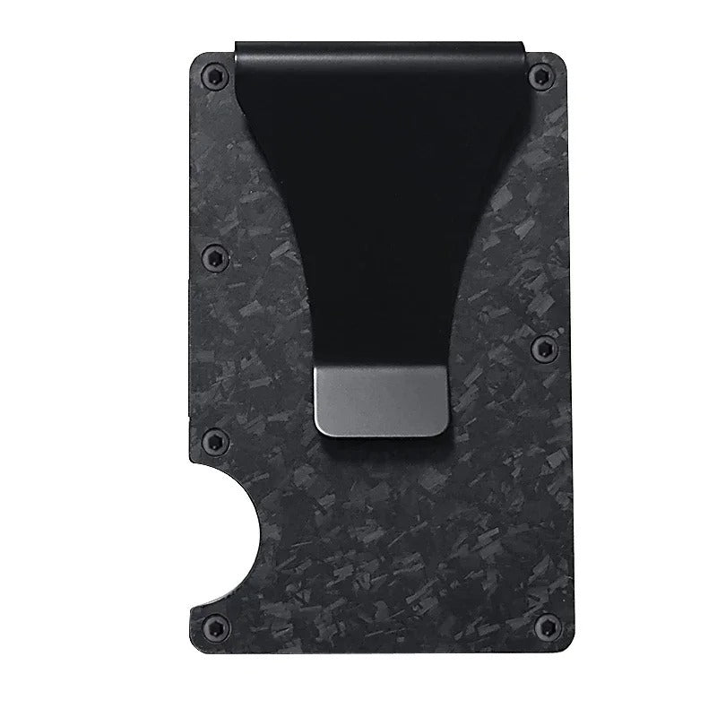 LoungeYard | Titanium Matte Cobalt Card Holder – Slim & Stylish RFID Wallet for Men & Women — product view 3