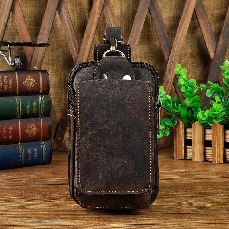 LoungeYard | Premium Leather Men's Waist Bag — product view 3