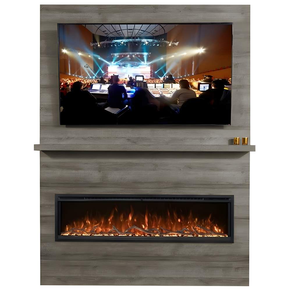 Modern Flames Allwood Fireplace Wall System for Spectrum Slimline 60" Electric Fireplace — product view 3
