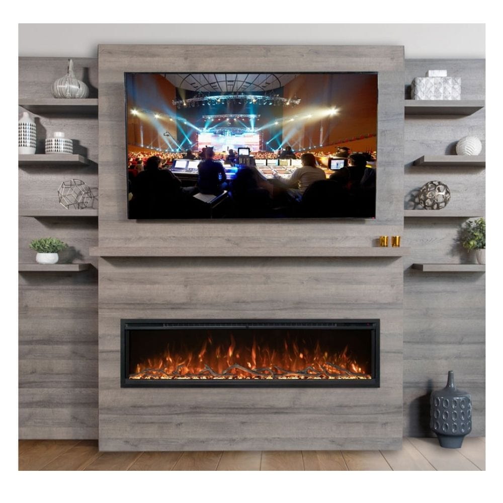 Modern Flames Allwood Fireplace Wall System for Spectrum Slimline 60" Electric Fireplace — product view 5