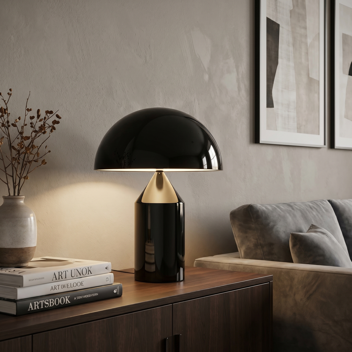 Mushroom Table Lamp, Dimmable LED, Iron, Three Colour Temps, USB — product view 6