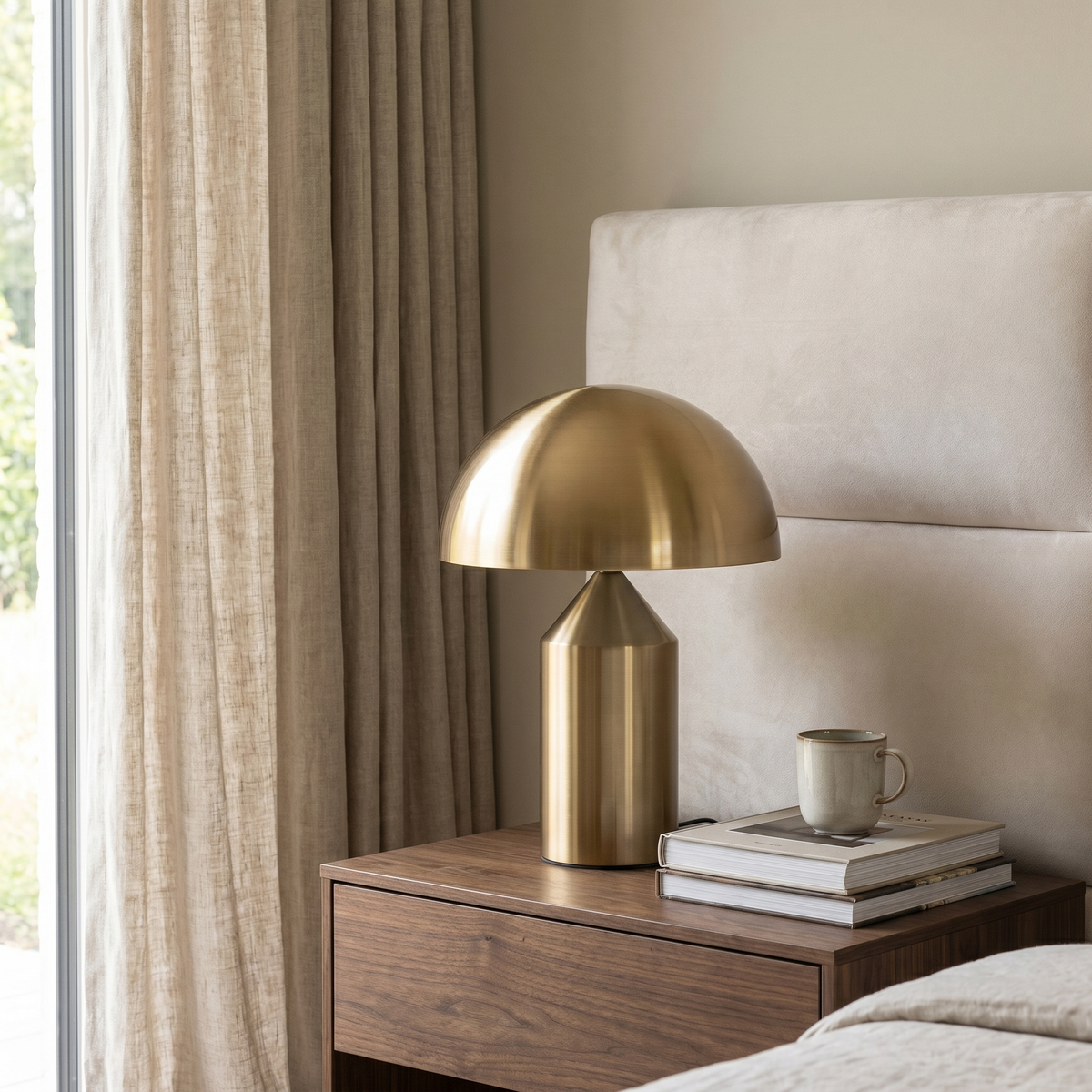 Mushroom Table Lamp, Dimmable LED, Iron, Three Colour Temps, USB — product view 1