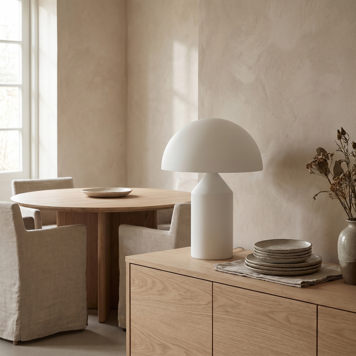 Mushroom Table Lamp, Dimmable LED, Iron, Three Colour Temps, USB — product view 2