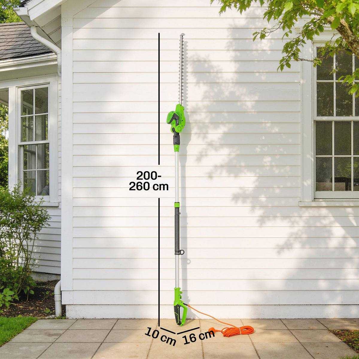 2.6 m Extendable Hedge Trimmer with 90° Head and 10 m Cable — product view 5