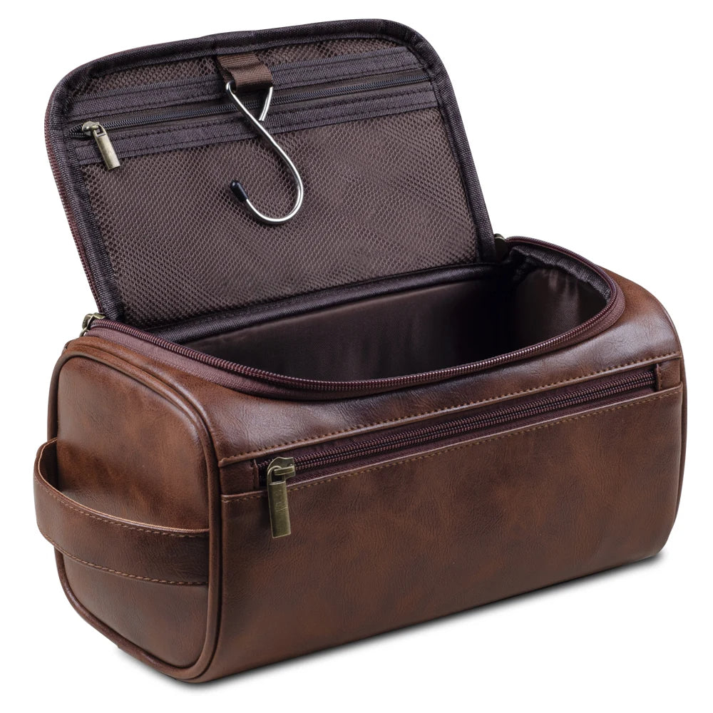LoungeYard | Premium Travel Toiletry Bag made of Leather — product view 1